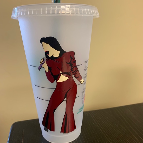 Selena custom Reusable Starbucks cup! 💗 - Picture 2 of 2